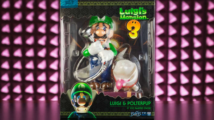 Обзор и распаковка Luigi & Polterpup Collectors Edition Statue по игре Luigi’s Mansion 3
