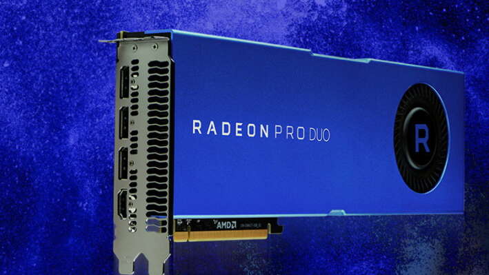 Radeon Pro Duo – профессиональная видеокарта с двумя GPU