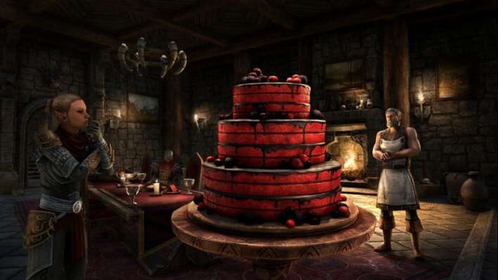 В The Elder Scrolls накормят тортом и завалят подарками